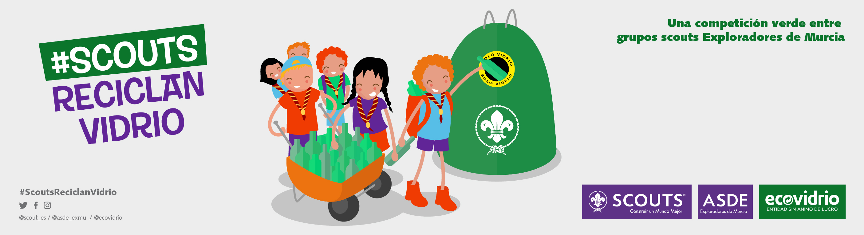 #ScoutsReciclanVidrio